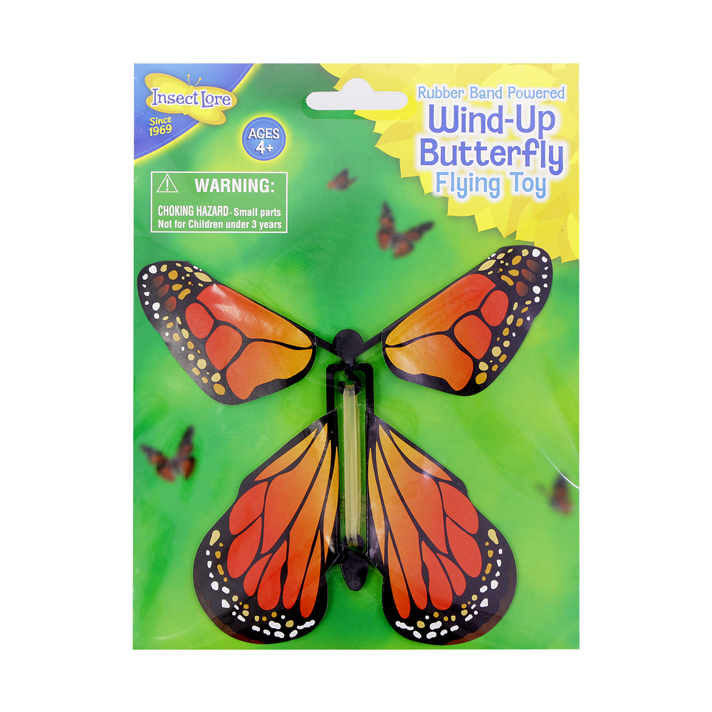 Wind-up butterfly toy