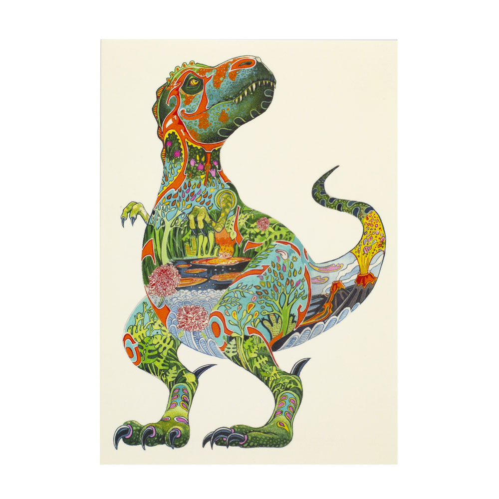 T. rex Greetings Card