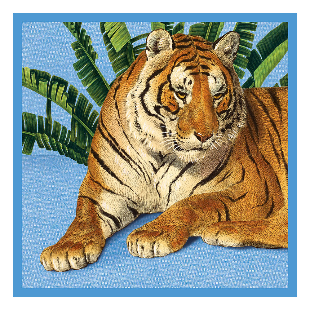 Tiger Illustrated Greetings Card 