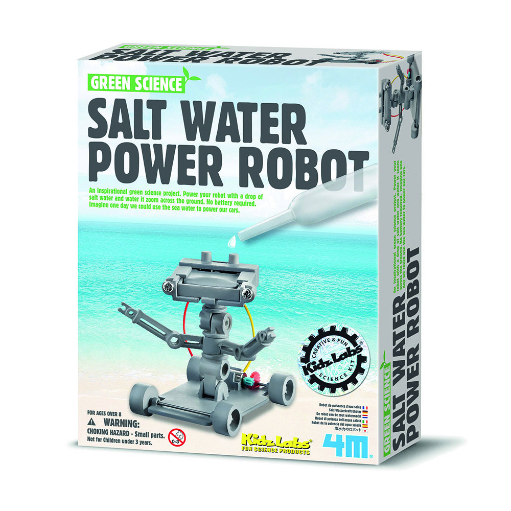 Salt water robot science activity kit