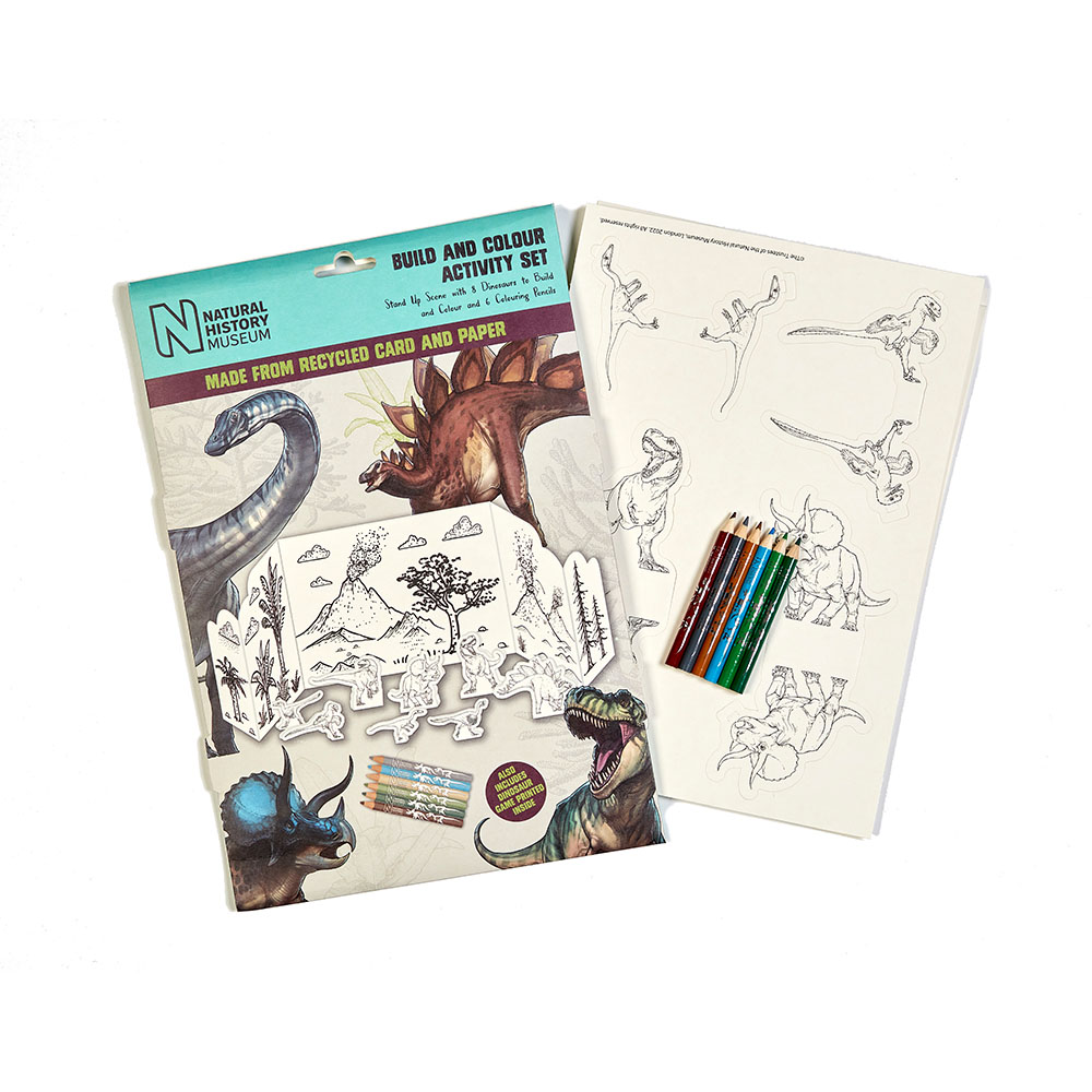 Dinosaur Build and Colour Activity Set