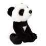 Side on view of the Small Giant Panda Soft Toy in a seated position.