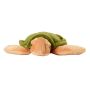 Front on view of the Large Green Sea Turtle Soft Toy.