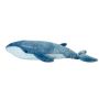Side on view of the Large Blue Whale Soft Toy.