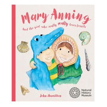 The illustrated front cover of Lara and Mary Anning.