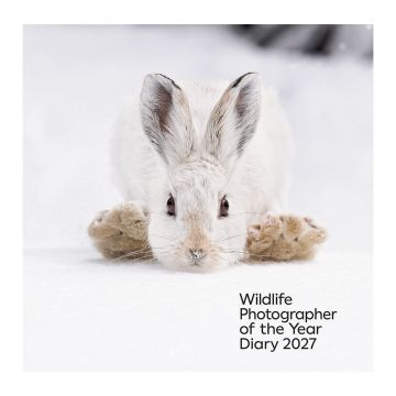 The diary's colour front cover image is of a snowshoe hare, taken in the USA's Rocky Mountains by Deena Sveinsson.