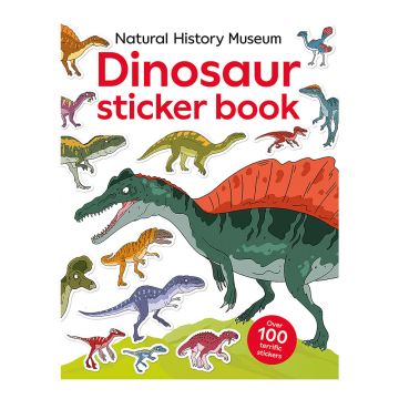 Dinosaur Sticker Book front cover with dinosaur illustrations