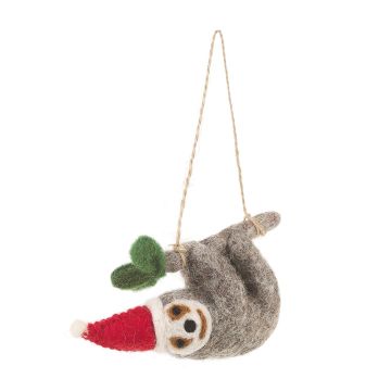 Sloth Felt Christmas Tree Decoration