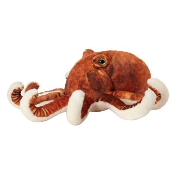 Side on view of the Octopus Soft Toy.