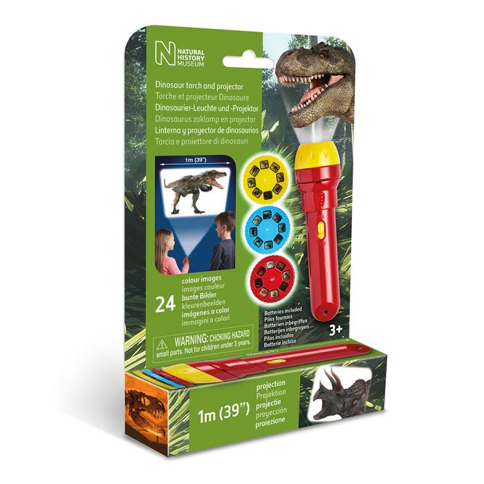 Dinosaur Torch and Projector side view of packaging