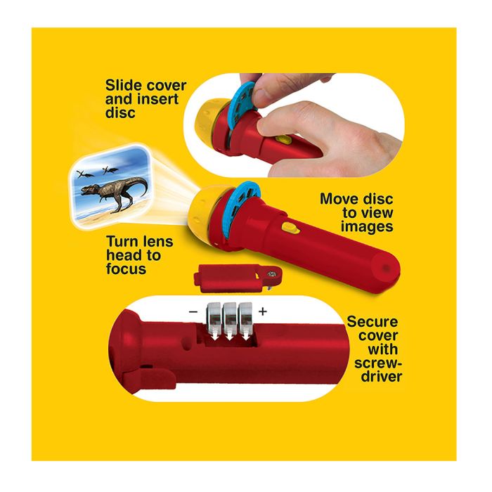 Dinosaur Torch and Projector how-to-use guide