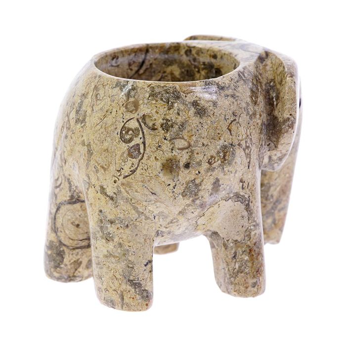Elephant Stone Tea Light Holder