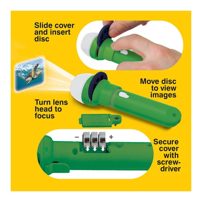 Sea Creatures Torch and Projector how-to-use guide