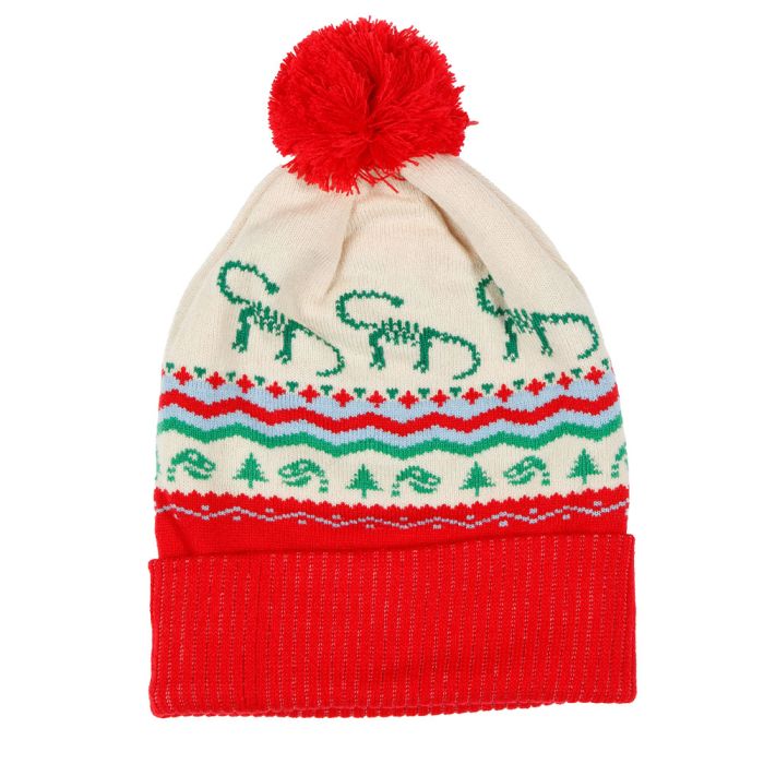 Fern Christmas Bobble Hat for Kids Natural History Museum online shop