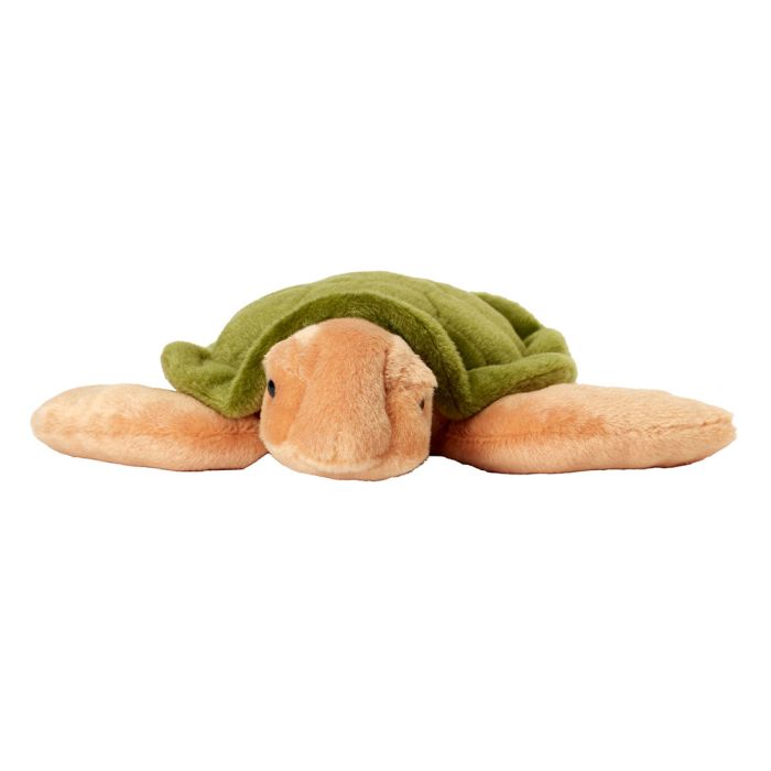 Front on view of the Large Green Sea Turtle Soft Toy.