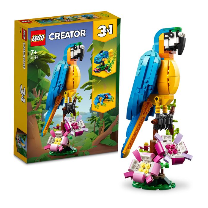 LEGO Creator 3 in 1 Exotic Parrot Natural History Museum online shop