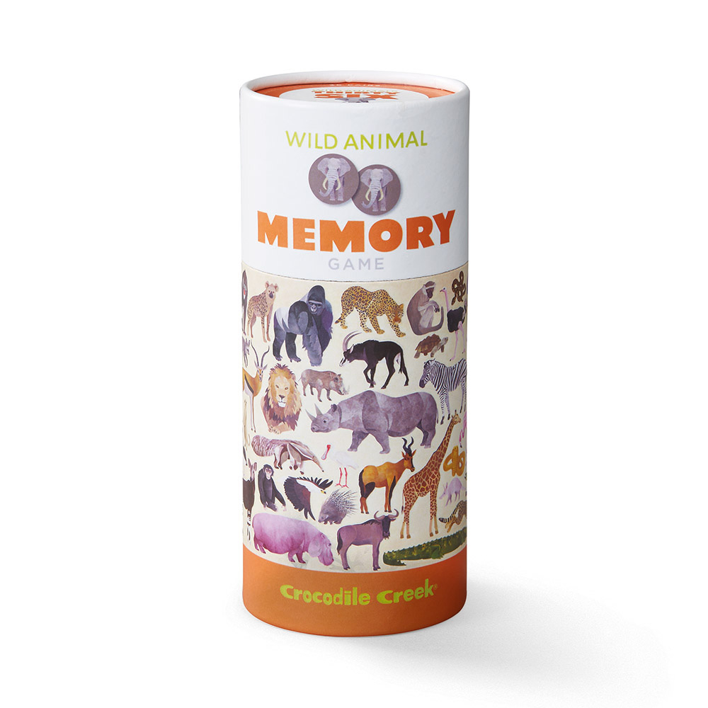 36 wild animals memory game