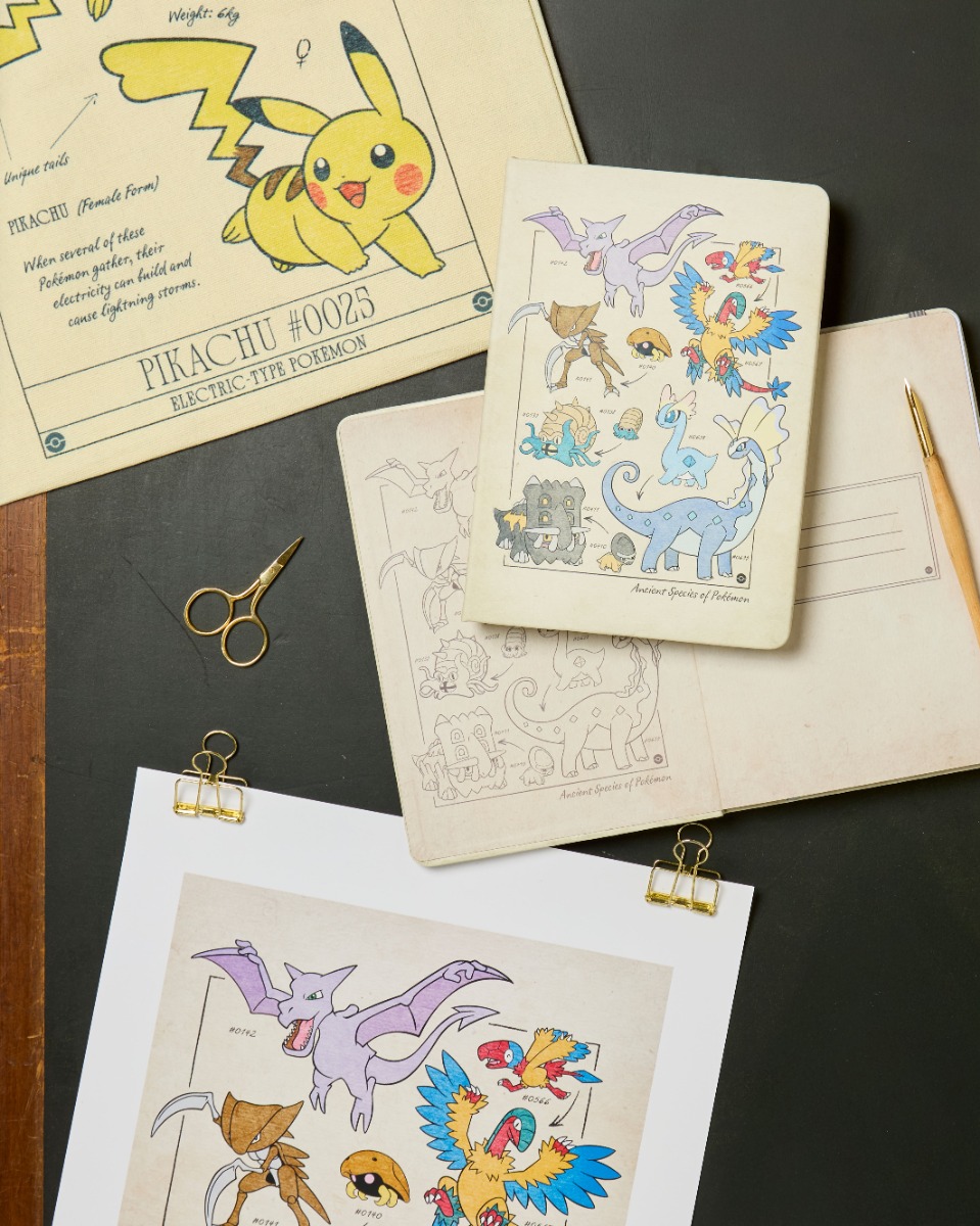 Prints of Pokémon in the style of our Museum’s scientific drawings.